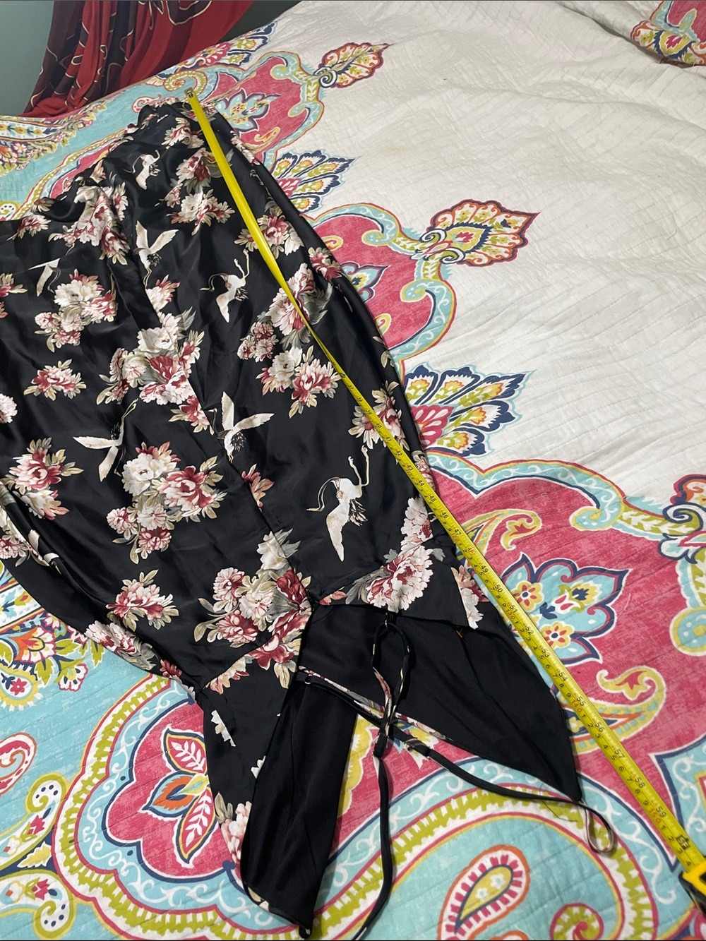 lulu’s dark floral maxi dress with cross back straps - Picture 5 of 5